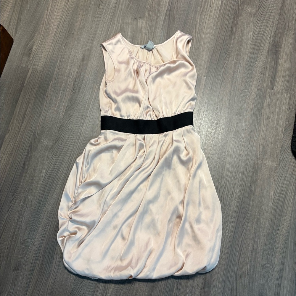H&M Pink Mini Dress with Black Belt